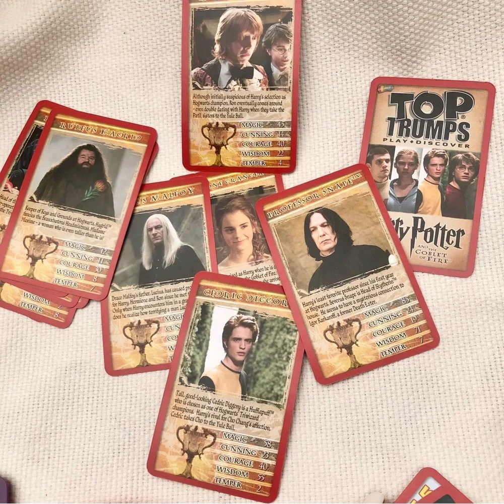 Top Trumps Harry Potter and the Goblet of Fire Card Game in Red Case